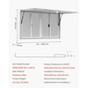 image:imageVEVOR Concession Window Aluminum Alloy Frame Service Windows for Food Truck Up to 85 Degrees Stand Serving Window with Awning Door and Drag Hook 4 leftampright sliding windowsno glass 48 W x 36 H4 leftright sliding Screens