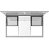 image:imageVEVOR Concession Window Aluminum Alloy Frame Service Windows for Food Truck Up to 85 Degrees Stand Serving Window with Awning Door and Drag Hook 4 leftampright sliding windowsno glass 48 W x 36 H4 updown sliding Screens