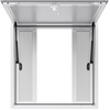 image:imageVEVOR Concession Window Aluminum Alloy Frame Service Windows for Food Truck Up to 85 Degrees Stand Serving Window with Awning Door and Drag Hook 4 leftampright sliding windowsno glass 48 W x 36 H4 leftright sliding Screens