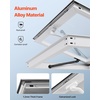 image:imageVEVOR Concession Window Aluminum Alloy Frame Service Windows for Food Truck Up to 85 Degrees Stand Serving Window with Awning Door and Drag Hook 4 leftampright sliding windowsno glass 48 W x 36 Hwhole glass