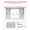 image:imageVEVOR Concession Window Aluminum Alloy Frame Service Windows for Food Truck Up to 85 Degrees Stand Serving Window with Awning Door and Drag Hook 4 leftampright sliding windowsno glass 48 W x 36 H4 leftright sliding Screens