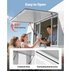 image:imageVEVOR Concession Window Aluminum Alloy Frame Service Windows for Food Truck Up to 85 Degrees Stand Serving Window with Awning Door and Drag Hook 4 leftampright sliding windowsno glass 48 W x 36 H4 leftright sliding Screens