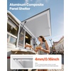 image:imageVEVOR Concession Window Aluminum Alloy Frame Service Windows for Food Truck Up to 85 Degrees Stand Serving Window with Awning Door and Drag Hook 4 leftampright sliding windowsno glass 48 W x 36 H4 leftright sliding Screens