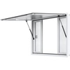 image:imageVEVOR Concession Window Aluminum Alloy Frame Service Windows for Food Truck Up to 85 Degrees Stand Serving Window with Awning Door and Drag Hook 4 leftampright sliding windowsno glass 48 W x 36 H4 leftright sliding Screens