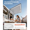 image:imageVEVOR Concession Window Aluminum Alloy Frame Service Windows for Food Truck Up to 85 Degrees Stand Serving Window with Awning Door and Drag Hook 4 leftampright sliding windowsno glass 48 W x 36 H4 leftright sliding Screens