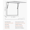 image:imageVEVOR Concession Window Aluminum Alloy Frame Service Windows for Food Truck Up to 85 Degrees Stand Serving Window with Awning Door and Drag Hook 4 leftampright sliding windowsno glass 48 W x 36 Hwhole piece