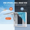 image:imageVEVOR Concession Window Aluminum Alloy Frame Service Windows for Food Truck Up to 85 Degrees Stand Serving Window with Awning Door and Drag Hook 4 leftampright sliding windowsno glass 48 W x 36 H4 leftright sliding Screens