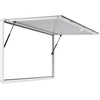 image:imageVEVOR Concession Window Aluminum Alloy Frame Service Windows for Food Truck Up to 85 Degrees Stand Serving Window with Awning Door and Drag Hook 4 leftampright sliding windowsno glass 48 W x 36 Hwhole piece