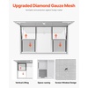 image:imageVEVOR Concession Window Aluminum Alloy Frame Service Windows for Food Truck Up to 85 Degrees Stand Serving Window with Awning Door and Drag Hook 4 leftampright sliding windowsno glass 48 W x 36 H4 updown sliding Screens