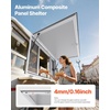 image:imageVEVOR Concession Window Aluminum Alloy Frame Service Windows for Food Truck Up to 85 Degrees Stand Serving Window with Awning Door and Drag Hook 4 leftampright sliding windowsno glass 48 W x 36 H4 leftright sliding Screens