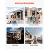 image:imageVEVOR Concession Window Aluminum Alloy Frame Service Windows for Food Truck Up to 85 Degrees Stand Serving Window with Awning Door and Drag Hook 4 leftampright sliding windowsno glass 48 W x 36 H4 leftright sliding Screens