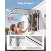 image:imageVEVOR Concession Window Aluminum Alloy Frame Service Windows for Food Truck Up to 85 Degrees Stand Serving Window with Awning Door and Drag Hook 4 leftampright sliding windowsno glass 48 W x 36 H4 leftright sliding Screens
