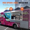 image:imageVEVOR Concession Window Aluminum Alloy Frame Service Windows for Food Truck Up to 85 Degrees Stand Serving Window with Awning Door and Drag Hookwhole piece 74x40inwhole piece with glass
