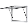 image:imageVEVOR Concession Window Aluminum Alloy Frame Service Windows for Food Truck Up to 85 Degrees Stand Serving Window with Awning Door and Drag Hookwhole piece 74x40inWhite