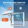 image:imageVEVOR Concession Window Aluminum Alloy Frame Service Windows for Food Truck Up to 85 Degrees Stand Serving Window with Awning Door and Drag Hookwhole piece 74x40inwhole piece