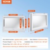 image:imageVEVOR Concession Window Aluminum Alloy Frame Service Windows for Food Truck Up to 85 Degrees Stand Serving Window with Awning Door and Drag Hookwhole piece 74x40inWhite