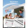 image:imageVEVOR Concession Window Aluminum Alloy Frame Service Windows for Food Truck Up to 85 Degrees Stand Serving Window with Awning Door and Drag Hookwhole piece 74x40inwhole piece
