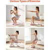 image:imageVEVOR Deep Squat Machine Adjustable Glutes Trainer Machine with 3 HighStrength Resistance Bands Folding Core Leg and Glutes Exercise Trainer Push Up Workout Equipment at Home Gym Pink  White