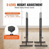 image:imageVEVOR Dip Bars 440 lbs Capacity Heave Duty Dip Stand Station with Adjustable Height Fitness Workout Dip Bar Station Stabilizer Parallette Push Up Stand Parallel Bars for Strength Training Home Gym