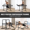 image:imageVEVOR Dip Bars 440 lbs Capacity Heave Duty Dip Stand Station with Adjustable Height Fitness Workout Dip Bar Station Stabilizer Parallette Push Up Stand Parallel Bars for Strength Training Home Gym