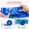 image:imageVEVOR Discharge Hose 4 x 105 PVC Lay Flat Hose Heavy Duty Backwash Drain Hose with Clamps Weatherproof amp Burstproof Ideal for Swimming Pool amp Water Transfer Blue  for Swimming Pool Water Transfer Weatherproof amp Burstproof 642 in Flat Width 60 PSI Working Pressure with 2 Clamps Blue112 x 50 with connector