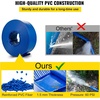image:imageVEVOR Discharge Hose 4 x 105 PVC Lay Flat Hose Heavy Duty Backwash Drain Hose with Clamps Weatherproof amp Burstproof Ideal for Swimming Pool amp Water Transfer Blue  for Swimming Pool Water Transfer Weatherproof amp Burstproof 642 in Flat Width 60 PSI Working Pressure with 2 Clamps Blue4 x 100