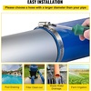 image:imageVEVOR Discharge Hose 4 x 105 PVC Lay Flat Hose Heavy Duty Backwash Drain Hose with Clamps Weatherproof amp Burstproof Ideal for Swimming Pool amp Water Transfer Blue  for Swimming Pool Water Transfer Weatherproof amp Burstproof 642 in Flat Width 60 PSI Working Pressure with 2 Clamps Blue2 x 100