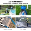 image:imageVEVOR Discharge Hose 4 x 105 PVC Lay Flat Hose Heavy Duty Backwash Drain Hose with Clamps Weatherproof amp Burstproof Ideal for Swimming Pool amp Water Transfer Blue  for Swimming Pool Water Transfer Weatherproof amp Burstproof 642 in Flat Width 60 PSI Working Pressure with 2 Clamps Blue03 2 x 50 with connector