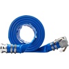 image:imageVEVOR Discharge Hose 4 x 105 PVC Lay Flat Hose Heavy Duty Backwash Drain Hose with Clamps Weatherproof amp Burstproof Ideal for Swimming Pool amp Water Transfer Blue  for Swimming Pool Water Transfer Weatherproof amp Burstproof 642 in Flat Width 60 PSI Working Pressure with 2 Clamps Blue03 2 x 50 with connector