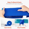 image:imageVEVOR Discharge Hose 4 x 105 PVC Lay Flat Hose Heavy Duty Backwash Drain Hose with Clamps Weatherproof amp Burstproof Ideal for Swimming Pool amp Water Transfer Blue  for Swimming Pool Water Transfer Weatherproof amp Burstproof 642 in Flat Width 60 PSI Working Pressure with 2 Clamps Blue3 x 50 with connector