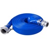 image:imageVEVOR Discharge Hose 4 x 105 PVC Lay Flat Hose Heavy Duty Backwash Drain Hose with Clamps Weatherproof amp Burstproof Ideal for Swimming Pool amp Water Transfer Blue  for Swimming Pool Water Transfer Weatherproof amp Burstproof 642 in Flat Width 60 PSI Working Pressure with 2 Clamps Blue112 x 100 with connector