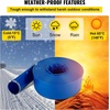 image:imageVEVOR Discharge Hose 4 x 105 PVC Lay Flat Hose Heavy Duty Backwash Drain Hose with Clamps Weatherproof amp Burstproof Ideal for Swimming Pool amp Water Transfer Blue  for Swimming Pool Water Transfer Weatherproof amp Burstproof 642 in Flat Width 60 PSI Working Pressure with 2 Clamps Blue4 x 100