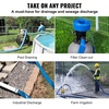image:imageVEVOR Discharge Hose 4 x 105 PVC Lay Flat Hose Heavy Duty Backwash Drain Hose with Clamps Weatherproof amp Burstproof Ideal for Swimming Pool amp Water Transfer Blue  for Swimming Pool Water Transfer Weatherproof amp Burstproof 642 in Flat Width 60 PSI Working Pressure with 2 Clamps Blue02 2 x 50