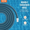 image:imageVEVOR Discharge Hose 4 x 105 PVC Lay Flat Hose Heavy Duty Backwash Drain Hose with Clamps Weatherproof amp Burstproof Ideal for Swimming Pool amp Water Transfer Blue  for Swimming Pool Water Transfer Weatherproof amp Burstproof 642 in Flat Width 60 PSI Working Pressure with 2 Clamps Blue01 15 x30