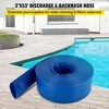 image:imageVEVOR Discharge Hose 4 x 105 PVC Lay Flat Hose Heavy Duty Backwash Drain Hose with Clamps Weatherproof amp Burstproof Ideal for Swimming Pool amp Water Transfer Blue  for Swimming Pool Water Transfer Weatherproof amp Burstproof 642 in Flat Width 60 PSI Working Pressure with 2 Clamps Blue3 x 50