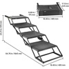 image:imageVEVOR Dog Stairs for Car 4 Steps Extra Wide Foldable Dog Ramp for Large Dogs with NonSlip Rug Surface Portable Lightweight Pet Ladder for Car SUV Truck High Beds Sofas Support up to 200 lbs4 StepsDripcoated
