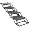 image:imageVEVOR Dog Stairs for Car 4 Steps Extra Wide Foldable Dog Ramp for Large Dogs with NonSlip Rug Surface Portable Lightweight Pet Ladder for Car SUV Truck High Beds Sofas Support up to 200 lbs4 StepsDripcoated