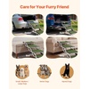 image:imageVEVOR Dog Stairs for Car 4 Steps Extra Wide Foldable Dog Ramp for Large Dogs with NonSlip Rug Surface Portable Lightweight Pet Ladder for Car SUV Truck High Beds Sofas Support up to 200 lbs4 StepsGrasslike