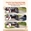 image:imageVEVOR Dog Stairs for Car 4 Steps Extra Wide Foldable Dog Ramp for Large Dogs with NonSlip Rug Surface Portable Lightweight Pet Ladder for Car SUV Truck High Beds Sofas Support up to 200 lbs5 Steps