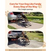 image:imageVEVOR Dog Stairs for Car 4 Steps Extra Wide Foldable Dog Ramp for Large Dogs with NonSlip Rug Surface Portable Lightweight Pet Ladder for Car SUV Truck High Beds Sofas Support up to 200 lbs4 StepsDripcoated