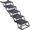 image:imageVEVOR Dog Stairs for Car 4 Steps Extra Wide Foldable Dog Ramp for Large Dogs with NonSlip Rug Surface Portable Lightweight Pet Ladder for Car SUV Truck High Beds Sofas Support up to 200 lbs5 Steps