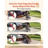 image:imageVEVOR Dog Stairs for Car 4 Steps Extra Wide Foldable Dog Ramp for Large Dogs with NonSlip Rug Surface Portable Lightweight Pet Ladder for Car SUV Truck High Beds Sofas Support up to 200 lbs4 StepsFelt Grip