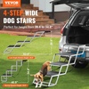 image:imageVEVOR Dog Stairs for Car Wide 5StepsFolding Dog Car Ramp with Nonslip Surface Portable Pet Steps Lightweight Aluminum for Car SUV and Truck Supports up to 150 lbs4 Steps