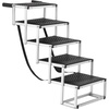 image:imageVEVOR Dog Stairs for Car Wide 5StepsFolding Dog Car Ramp with Nonslip Surface Portable Pet Steps Lightweight Aluminum for Car SUV and Truck Supports up to 150 lbs4 Steps