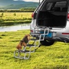 image:imageVEVOR Dog Stairs for Car Wide 5StepsFolding Dog Car Ramp with Nonslip Surface Portable Pet Steps Lightweight Aluminum for Car SUV and Truck Supports up to 150 lbs5 Steps