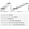 image:imageVEVOR Dog Stairs for Car Wide 5StepsFolding Dog Car Ramp with Nonslip Surface Portable Pet Steps Lightweight Aluminum for Car SUV and Truck Supports up to 150 lbs4 Steps