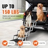 image:imageVEVOR Dog Stairs for Car Wide 5StepsFolding Dog Car Ramp with Nonslip Surface Portable Pet Steps Lightweight Aluminum for Car SUV and Truck Supports up to 150 lbs5 Steps