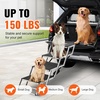 image:imageVEVOR Dog Stairs for Car Wide 5StepsFolding Dog Car Ramp with Nonslip Surface Portable Pet Steps Lightweight Aluminum for Car SUV and Truck Supports up to 150 lbs4 Steps