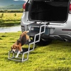 image:imageVEVOR Dog Stairs for Car Wide 5StepsFolding Dog Car Ramp with Nonslip Surface Portable Pet Steps Lightweight Aluminum for Car SUV and Truck Supports up to 150 lbs4 Steps