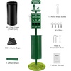 image:imageVEVOR Dog Waste Station 115 Gallon Pet Waste Station with Hand Wash Bottle Lockable Bag Dispenser 50 Can Liners amp 600 Waste Bags Outdoor Pet Poop Station for Commercial Use Parks BackyardPet Waste Station with Bottle